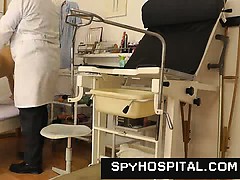 Spy cam set-up in gyno check-up room