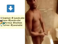 Juandre nut in the shower