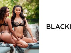 Playful ladies Eliza Ibarra and Scarlit Scandal share a big black penis