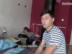 DEBT DANDY 261 -  Clueless Hunk Gets Baited Into Getting Pounded By Landlord's Big Cock