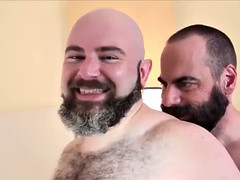 hot big bears fucking hard in a hotel room with raw blowjobs