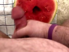 Happy National Watermelon Day!!! I Fuck A Melon. Can’t Cum, Tho