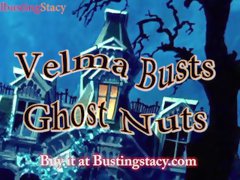 BallbustingStacy is Velma, Ballbusting a Ghost and Squeezes nuts to death with a lemon squeezer!