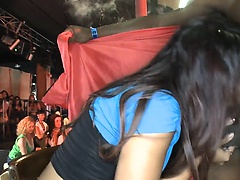 Young pratty girl loves to suck wang publicly