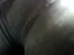 Guy Flashes His Cock Against An Ass