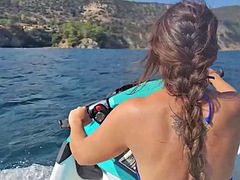 Jet ski ride in exchange for anal fucking and squirting